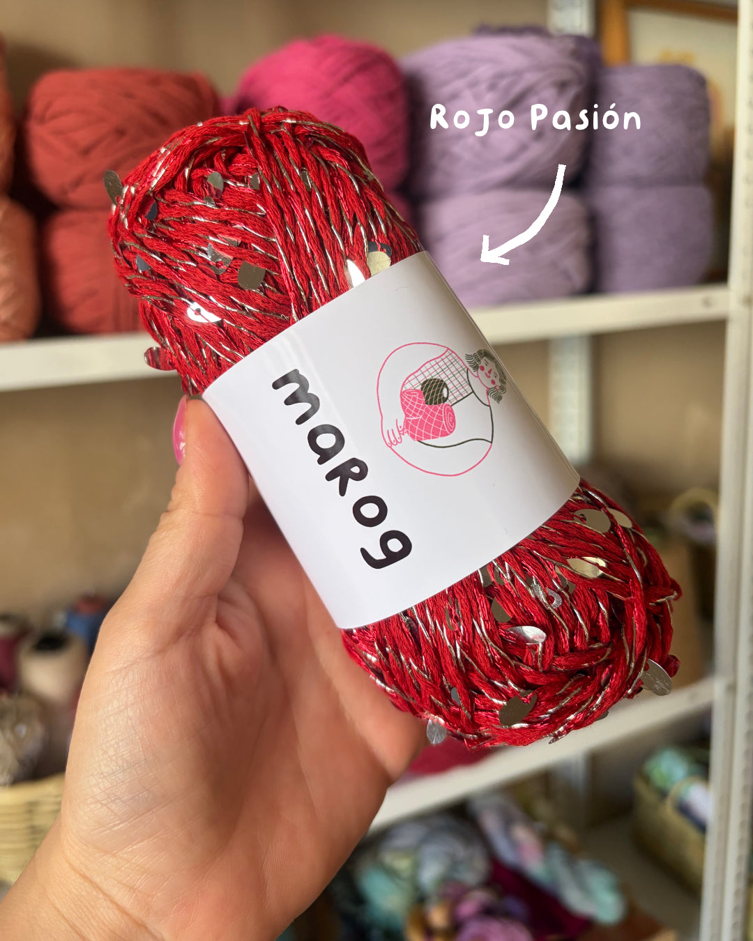 Hilo de Algodón con Lentejuelas