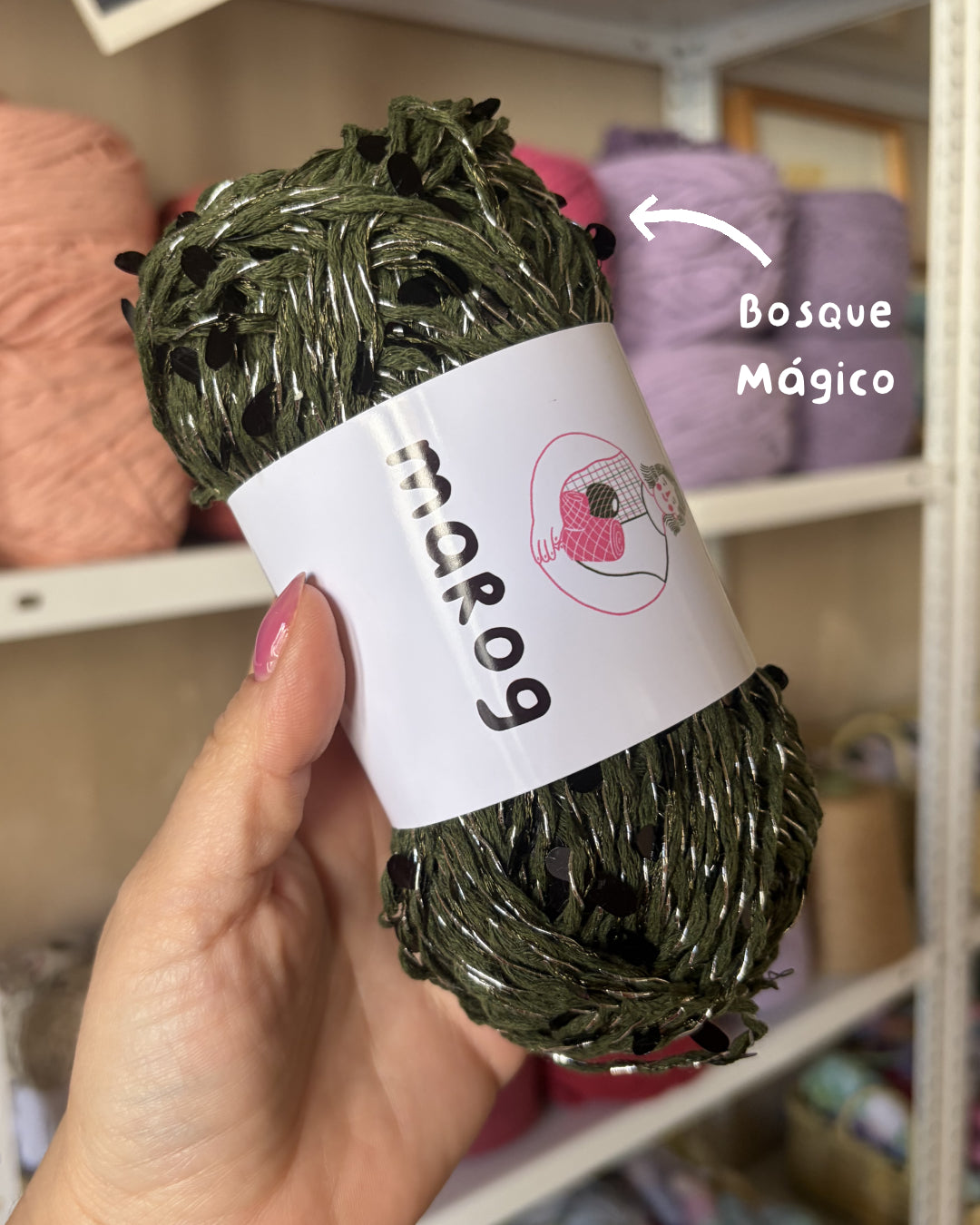 Hilo de Algodón con Lentejuelas